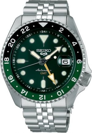 Hodinky Seiko 5 SPORTS VIBRANT GREEN SSK035K 1 GMT SKX RE-INTERPRETATION